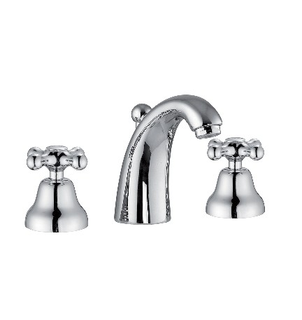 BATTERIA LAVABO CANNA ALTA SERIE MAREA Cromo