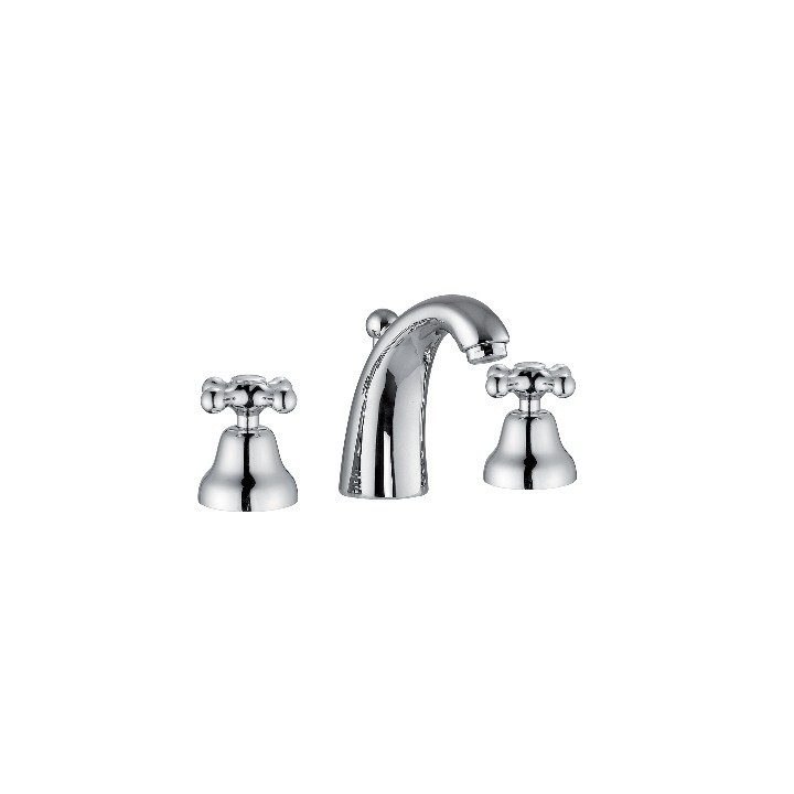 BATTERIA LAVABO CANNA ALTA SERIE MAREA Cromo