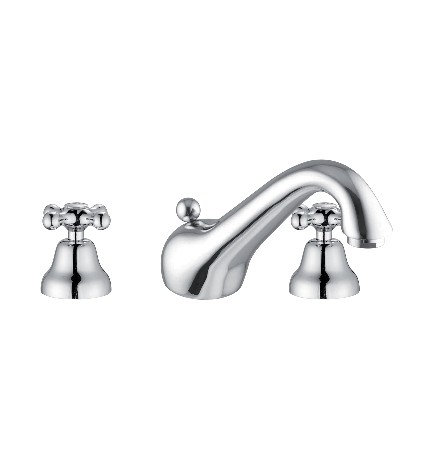 BATTERIA LAVABO CANNA BASSA SERIE MAREA Cromo