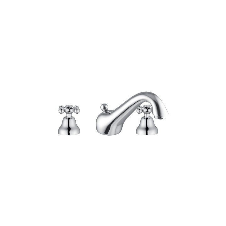 BATTERIA LAVABO CANNA BASSA SERIE MAREA Cromo