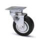 RUOTA MOBILE D 40 MM GOMMA DOPPIA COR 160 PIASTRA