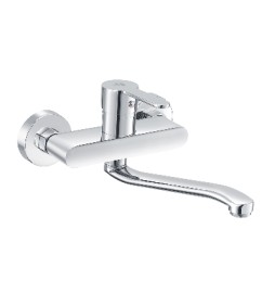 MISCELATORE MONOCOMANDO LAVELLO A MURO SERIE IOLE Cromo