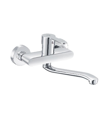 MISCELATORE MONOCOMANDO LAVELLO A MURO SERIE IOLE Cromo