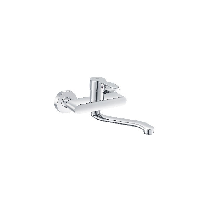 MISCELATORE MONOCOMANDO LAVELLO A MURO SERIE IOLE Cromo