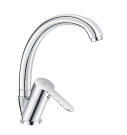 MISCELATORE MONOCOMANDO LAVELLO CANNA ALTA SERIE IOLE Cromo