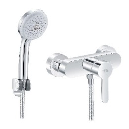 MISCELATORE MONOCOMANDO ESTERNO DOCCIA SERIE IOLE Cromo