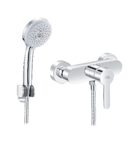 MISCELATORE MONOCOMANDO ESTERNO DOCCIA SERIE IOLE Cromo