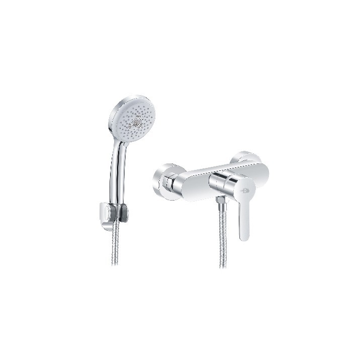 MISCELATORE MONOCOMANDO ESTERNO DOCCIA SERIE IOLE Cromo