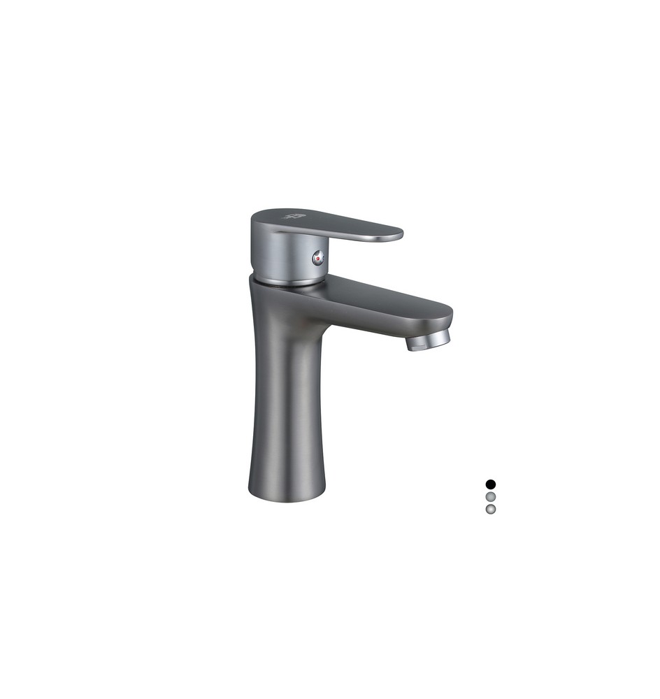 MISCELATORE MONOCOMANDO LAVABO SERIE LIZZY Nero opaco