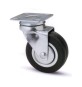 RUOTA MOBILE D 50 MM GOMMA DOPPIA COR 160 PIASTRA