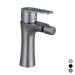 MISCELATORE MONOCOMANDO BIDET SERIE LIZZY Nero opaco