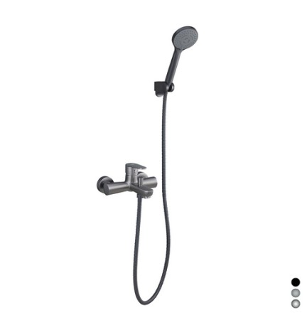 MISCELATORE MONOCOMANDO VASCA SERIE LIZZY Nero opaco