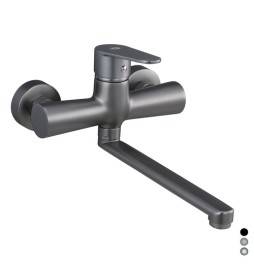 MISCELATORE MONOCOMANDO LAVELLO A MURO SERIE LIZZY Cromo