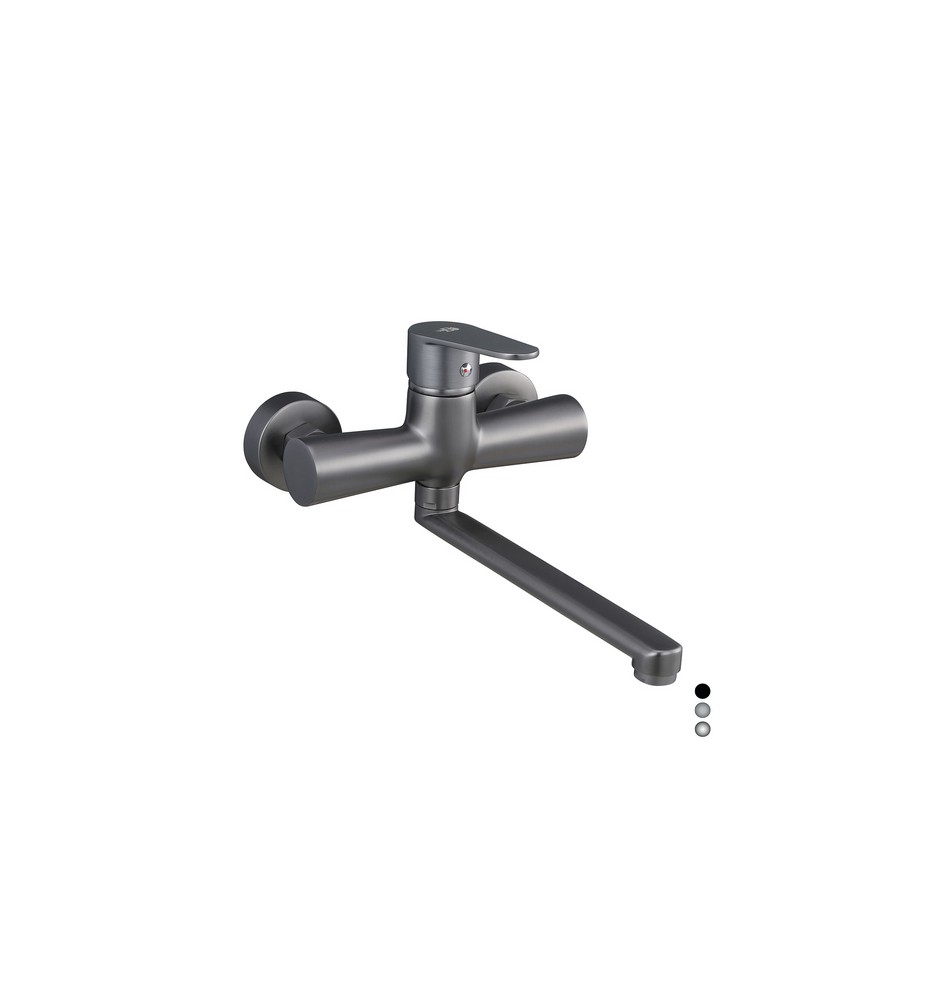 MISCELATORE MONOCOMANDO LAVELLO A MURO SERIE LIZZY Cromo