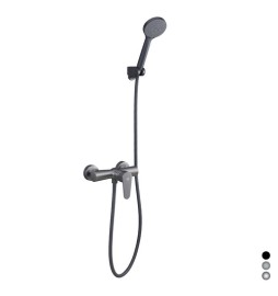 MISCELATORE MONOCOMANDO ESTERNO DOCCIA SERIE LIZZY Nero opaco