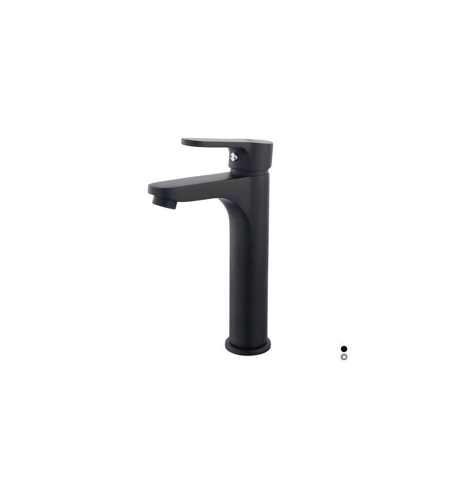 MISCELATORE MONOCOMANDO LAVABO ALTO SERIE PACO Cromo