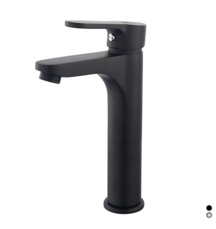 MISCELATORE MONOCOMANDO LAVABO ALTO SERIE PACO Cromo
