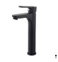 MISCELATORE MONOCOMANDO LAVABO ALTO CM 23,5 SERIE PACO Cromo