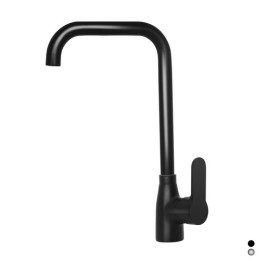 MISCELATORE MONOCOMANDO LAVELLO CANNA QUADRA SERIE PACO Cromo