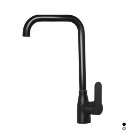 MISCELATORE MONOCOMANDO LAVELLO CANNA QUADRA SERIE PACO Cromo