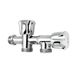 RUBINETTO CON ATTACCO LAVATRICE E LAVASTOVIGLIE 1/2 x 3/4 x 3/4