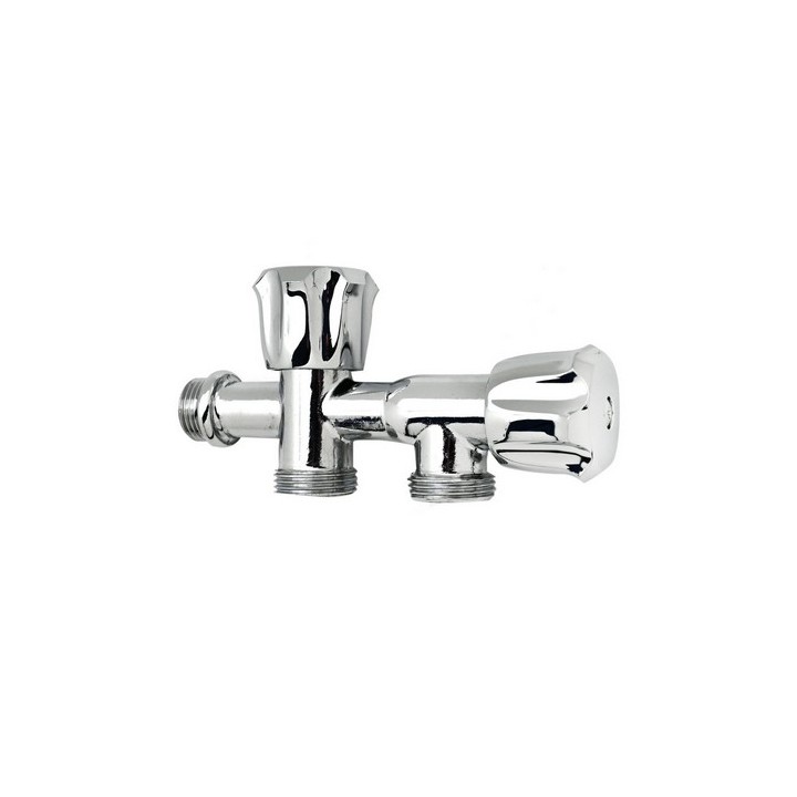 RUBINETTO CON ATTACCO LAVATRICE E LAVASTOVIGLIE 1/2 x 3/4 x 3/4