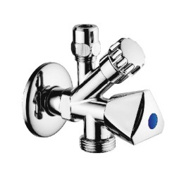 RUBINETTO COMBINATO SOTTOLAVABO-LAVATRICE DOPPIO USO 1/2 x 3/4