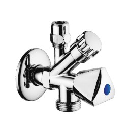 RUBINETTO COMBINATO SOTTOLAVABO-LAVATRICE DOPPIO USO 1/2 x 3/4