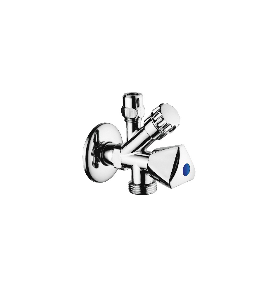 RUBINETTO COMBINATO SOTTOLAVABO-LAVATRICE DOPPIO USO 1/2 x 3/4