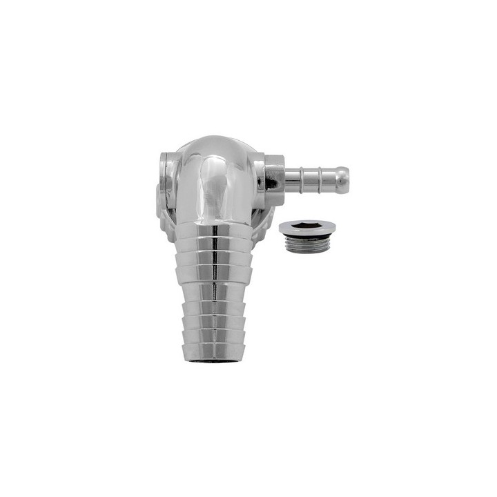 CURVETTA SCARICO LAVATRICE CON TAPPO E ATT. ASCIUGATRICE 1"