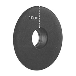 ROSONE P/STUFA A PELLET CORONA 10 CM D 8 CM NERO OPACO