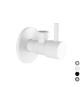RUBINETTO SOTTOLAVABO D'ARREDO MOD. "MINIMAL" 1/2x10 Bianco Opaco 1/2x1/2