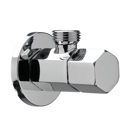 RUBINETTO SOTTOLAVABO D'ARREDO MOD. ESAGONALE 1/2X10 1/2"x10