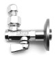 RUBINETTO SOTTOLAVABO CON FILTRO A SNODO E ROSONE TIEMME 1/2"x 10