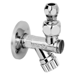 RUBINETTO SOTTOLAVABO A VITONE CON FILTRO A SNODO BUGATTI 1/2"