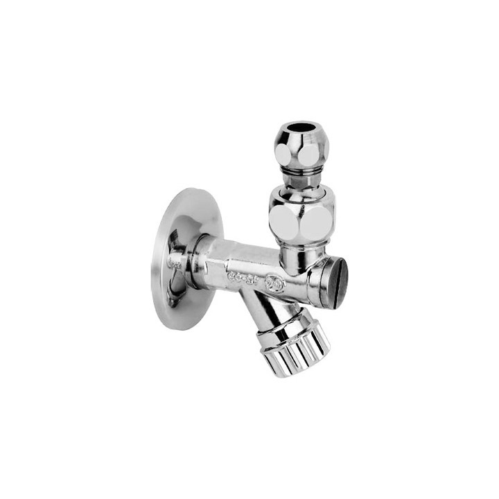 RUBINETTO SOTTOLAVABO A VITONE CON FILTRO A SNODO BUGATTI 1/2"