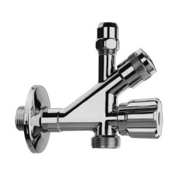 RUBINETTO COMBINATO SOTTOLAVABO-LAVATRICE 1/2 x 3/4