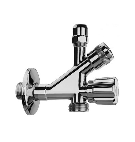 RUBINETTO COMBINATO SOTTOLAVABO-LAVATRICE 1/2 x 3/4