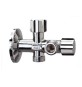 RUBINETTO DUAL N+S 1/2" CON ROSONE 1/2 x 1/2 x 1/2