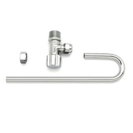RUBINETTO WC MASCHIO 1/2 CON TUBO J 1/2