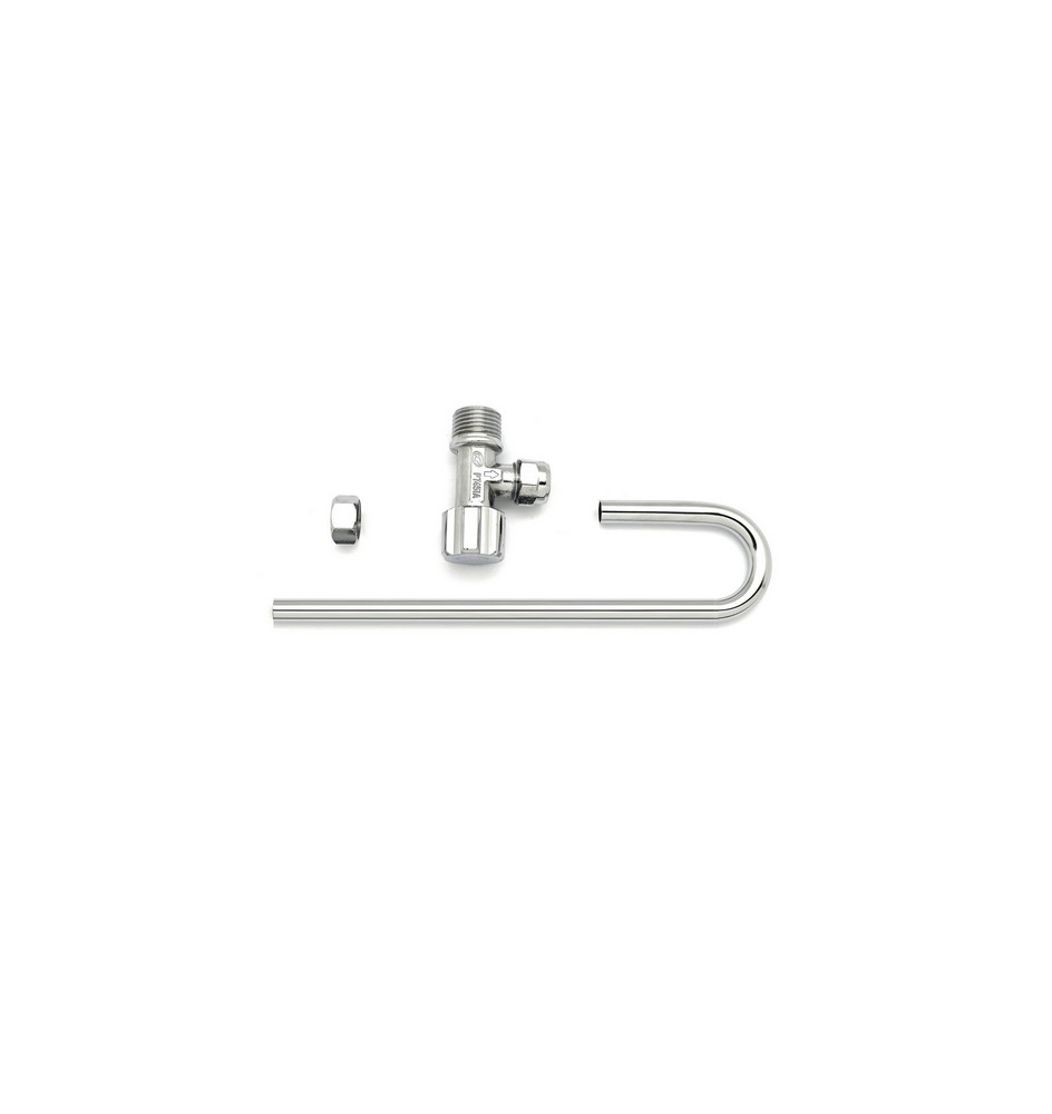 RUBINETTO WC MASCHIO 1/2 CON TUBO J 1/2