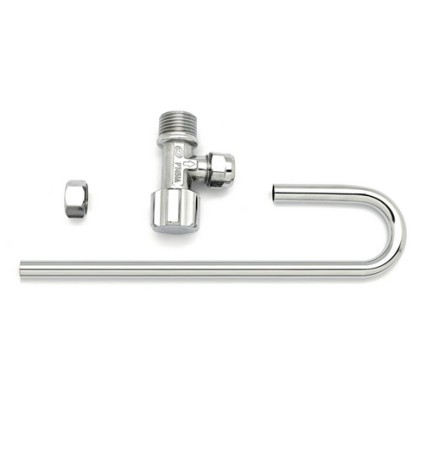RUBINETTO WC MASCHIO 1/2 CON TUBO J 1/2