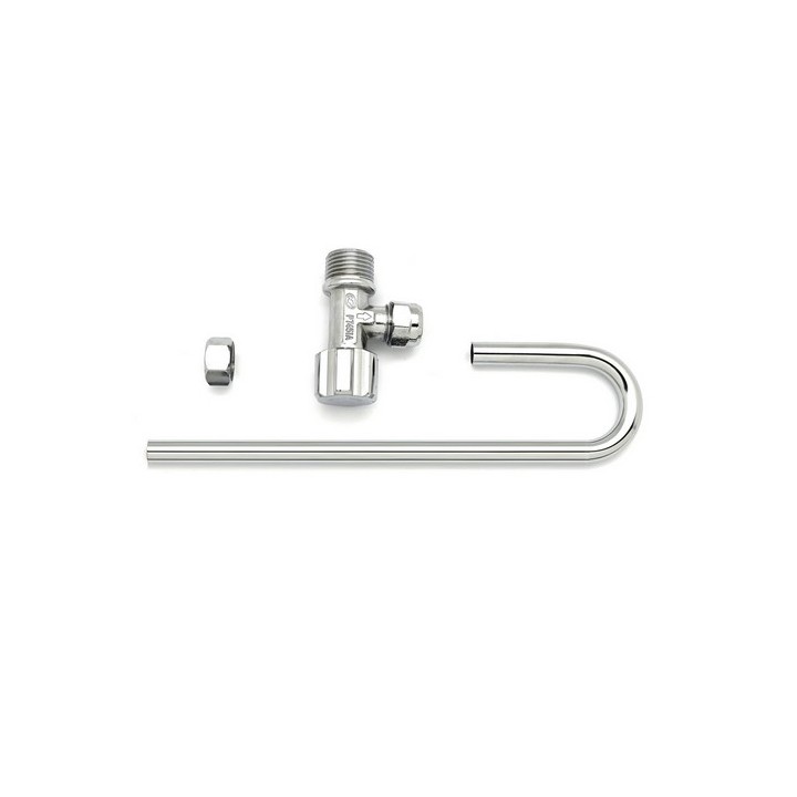 RUBINETTO WC MASCHIO 1/2 CON TUBO J 1/2