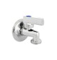 RUBINETTO LAVATRICE A SFERA PESANTE IN OTTONE CROMATO 1/2" x 3/4"