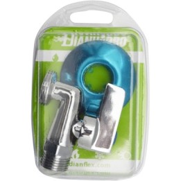 RUBINETTO LAVATRICE A SFERA PESANTE IN OTTONE CROMATO BLISTER 1/2" x 3/4"