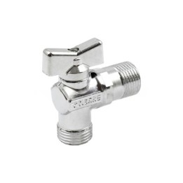 RUBINETTO LAVATRICE MM CON LEVETTA CROMATA WASH 1/2 x 3/4