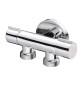 RUBINETTO MINIMALE DOPPIO COMPATTO 1/2 x 3/4 X 3/4