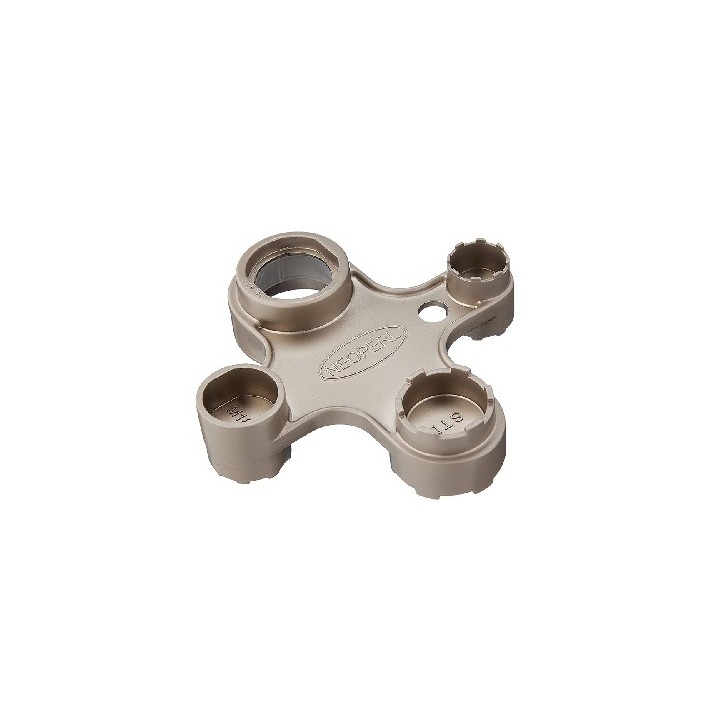 CHIAVE UNIVERSALE NICHELATA PER MONTAGGIO AERATORI -
