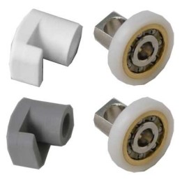 KIT SCORRIMENTO SMERALDA CON CUSCINETTI - Argento Lucido