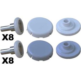 KIT SCORRIMENTO C/CUSCINETTI PER MIAMI 4 MM - Cromato